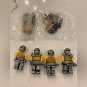 Swordsman Knights Mini-figurine Lot Building Block Lego Compatible Set Of 5